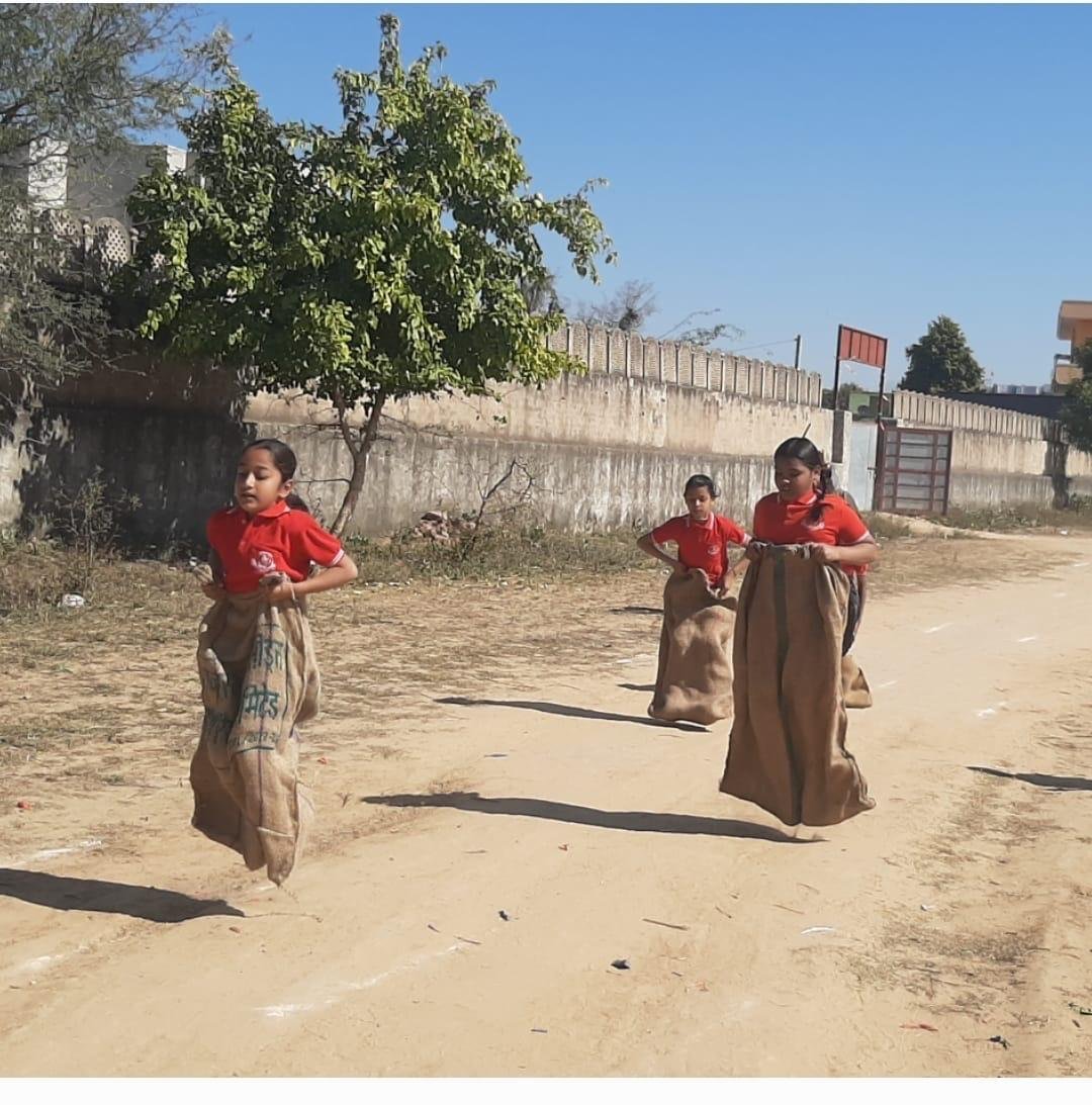 Teacher and children together
